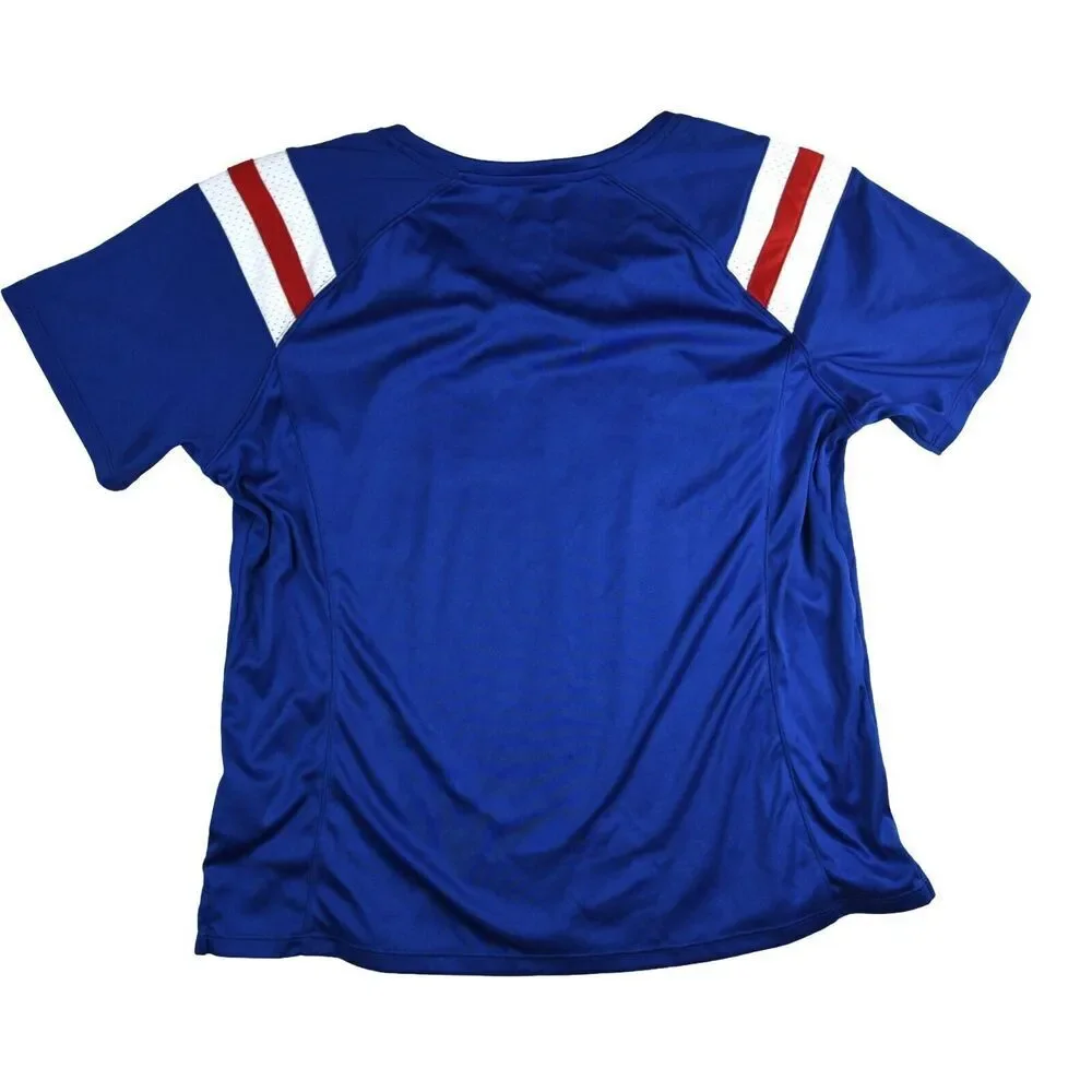 NFL Team New York Giants Jersey Tee XL Brand New Women's Vintage Style Glitter - Picture 4 of 8
